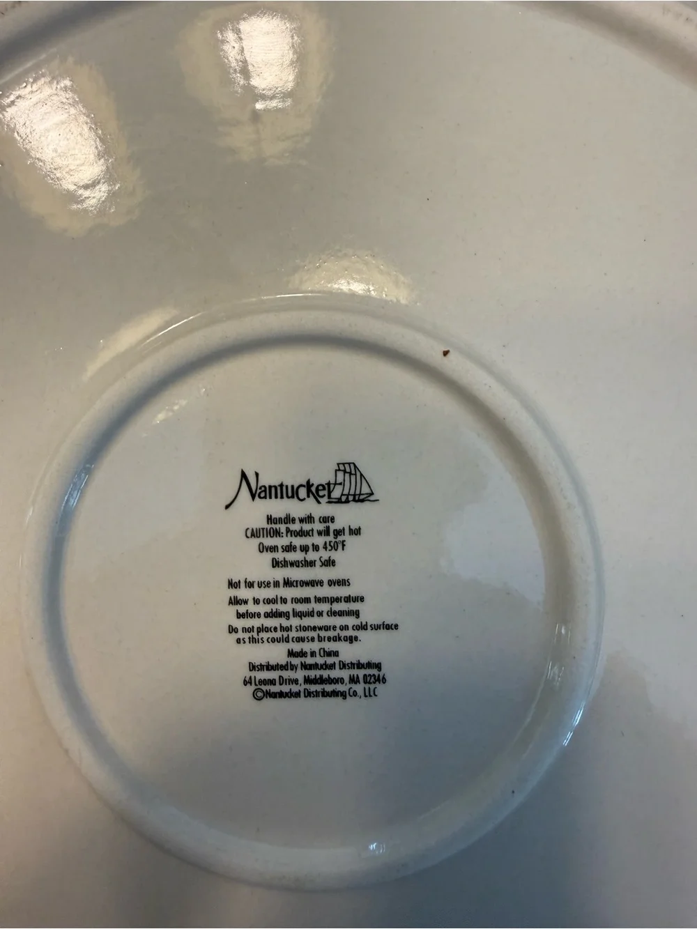 Nantucket ceramic serving